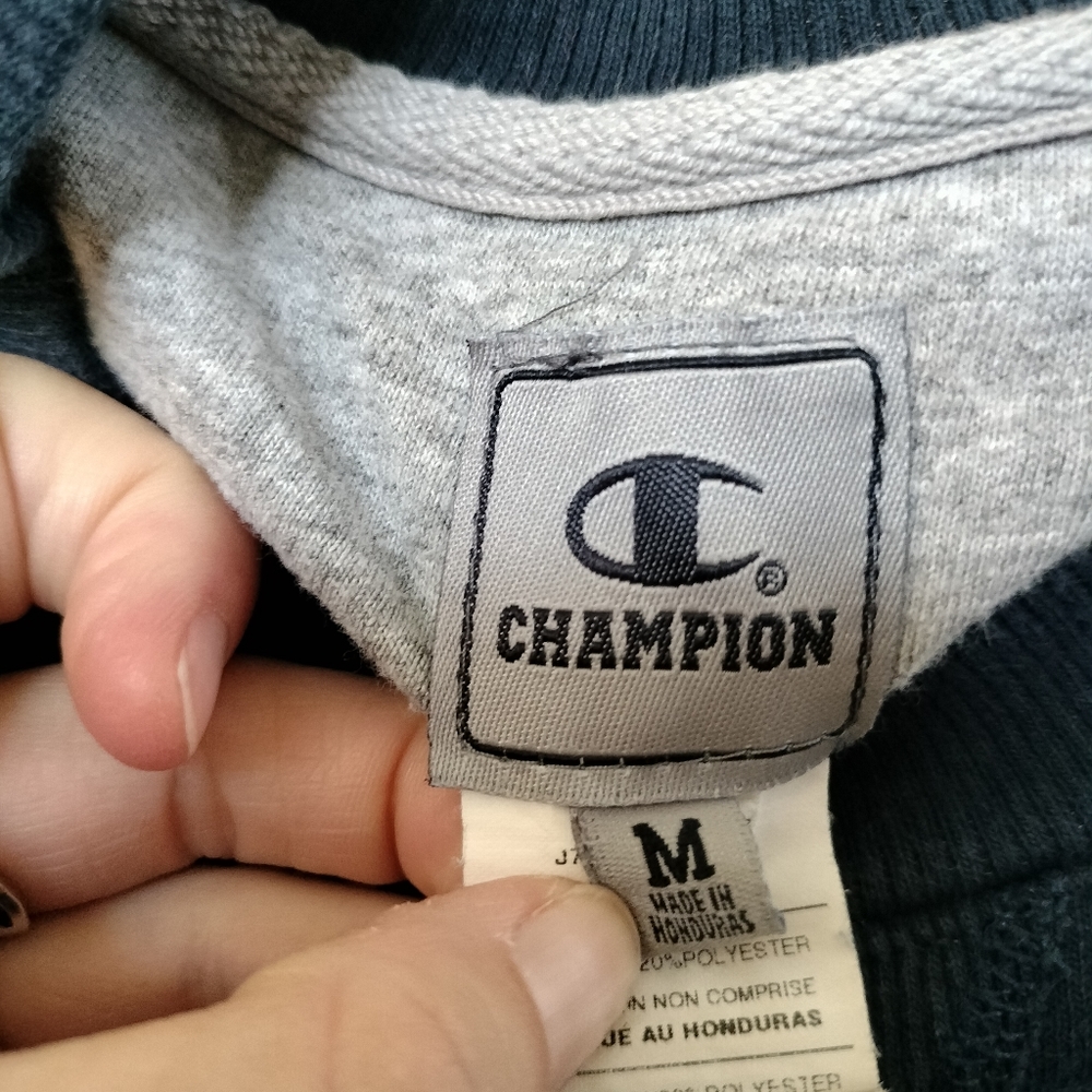 Navy Blue Vintage Champion Crewneck Sweatshirt